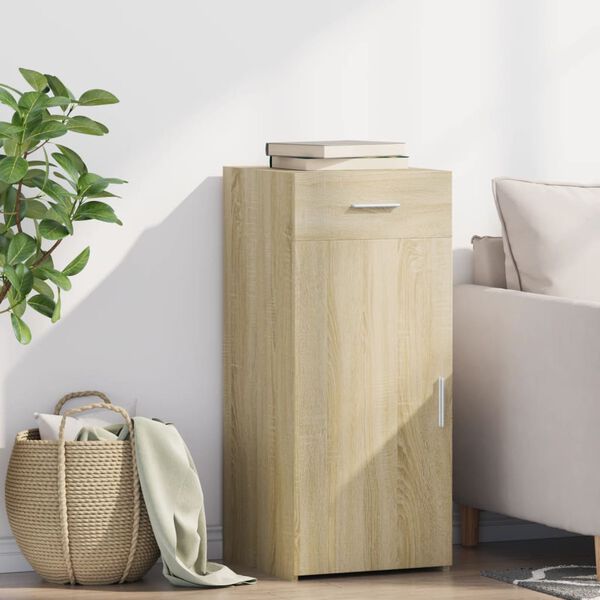 vidaXL Př&iacute;born&iacute;k dub sonoma 40 x 42,5 x 93 cm kompozitn&iacute; dřevo