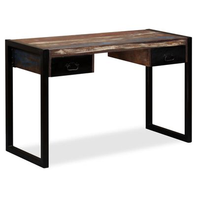 vidaXL Psací stůl s 2 zásuvkami masivní recyklované dřevo 120x50x76 cm
