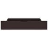 vidaXL R&aacute;m postele se 4 z&aacute;suvkami tmavě hněd&yacute; 140 x 200 cm borovice