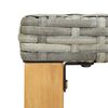 vidaXL Zahradní lavice 120 cm šedá polyratan a masivní akácie