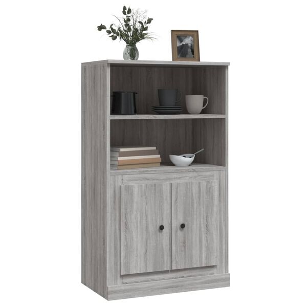 vidaXL Skř&iacute;ň highboard &scaron;ed&aacute; sonoma 60 x 35,5 x 103,5 kompozitn&iacute; dřevo