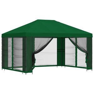 vidaXL Zahradn&iacute; alt&aacute;n se stěnami 4 &times; 3 m Zelen&aacute; Polyester a ocel