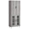vidaXL Skř&iacute;ň highboard &scaron;ed&aacute; sonoma 69,5 x 34 x 180 cm kompozitn&iacute; dřevo