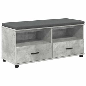 vidaXL Chodbičkov&aacute; lavice Betonově &Scaron;ed&aacute; 100 x 38 x 46 cm