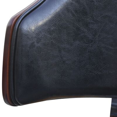 vidaXL Barové židle 2 ks rám z ohýbaného dřeva umělá kůže