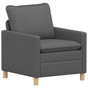 vidaXL Pohovka Tmavě &scaron;ed&aacute; 76 x 81 x 87,5 cm Textil