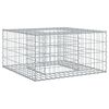 vidaXL Gabionov&yacute; vyv&yacute;&scaron;en&yacute; z&aacute;hon 80 x 80 x 40 cm Pozinkovan&aacute; ocel