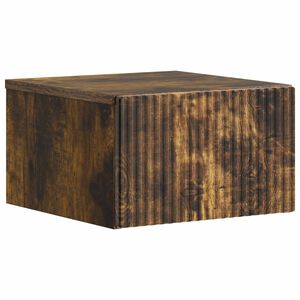 vidaXL N&aacute;stěnn&yacute; nočn&iacute; stolek Kouřov&yacute; dub 33 x 34,5 x 20 cm