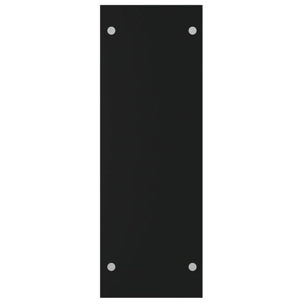 vidaXL Stojan na palivové dříví černý 80 x 35 x 100 cm tvrzené sklo