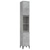 vidaXL Koupelnov&aacute; skř&iacute;ňka betonově &scaron;ed&aacute; 30x30x190 cm kompozitn&iacute; dřevo