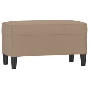 vidaXL Lavice cappuccino 70x35x41 cm uměl&aacute; kůže