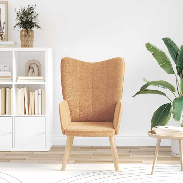 vidaXL křeslo B&eacute;žov&aacute; 62 x 67 x 95,5 cm Sherpa l&aacute;tka