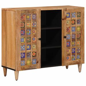 vidaXL Serv&iacute;rovac&iacute; skř&iacute;ň s polic&iacute; s &uacute;loži&scaron;těm Př&iacute;rodn&iacute; 90 x 33 x 75 cm