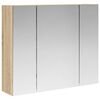 vidaXL Koupelnov&aacute; zrcadlov&aacute; skř&iacute;ň Sonoma dub 60 x 14,5 x 50 cm