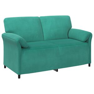 vidaXL Sofa pro dvě osoby Tyrkysov&aacute; 158 x 83 x 95 cm Samet