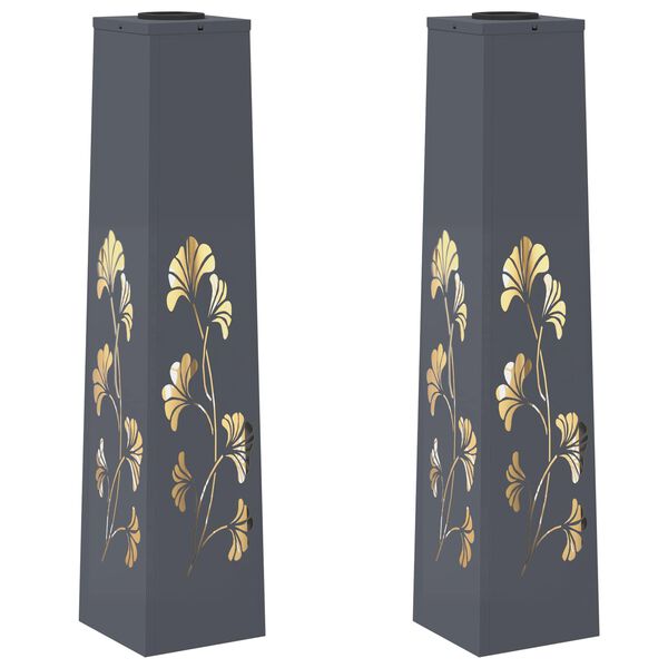 vidaXL Sol&aacute;rn&iacute; LED Cestovn&iacute; Světlo 2 pcs Antracit