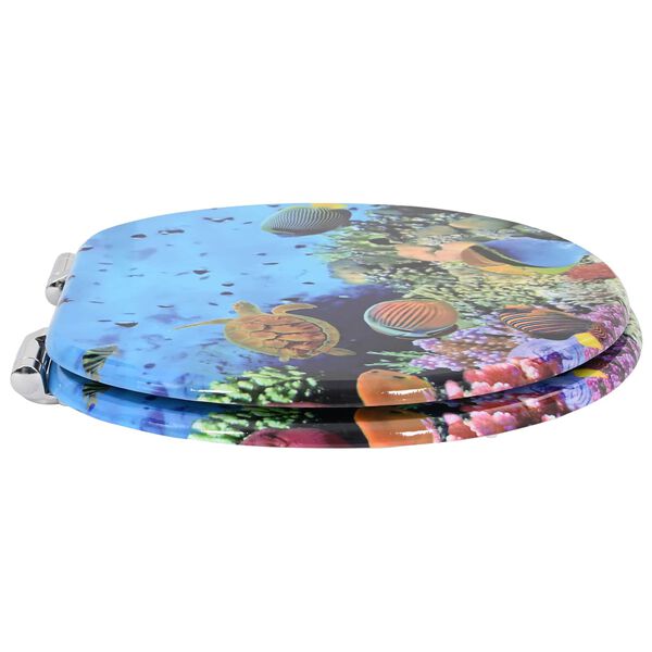 vidaXL Toaletn&iacute; sed&aacute;tko s tlumen&yacute;m zav&iacute;r&aacute;n&iacute;m Tmavě modr&aacute; mořsk&aacute;