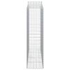 vidaXL Klenut&eacute; gabionov&eacute; ko&scaron;e 12ks 200x50x180/200cm pozinkovan&eacute; železo
