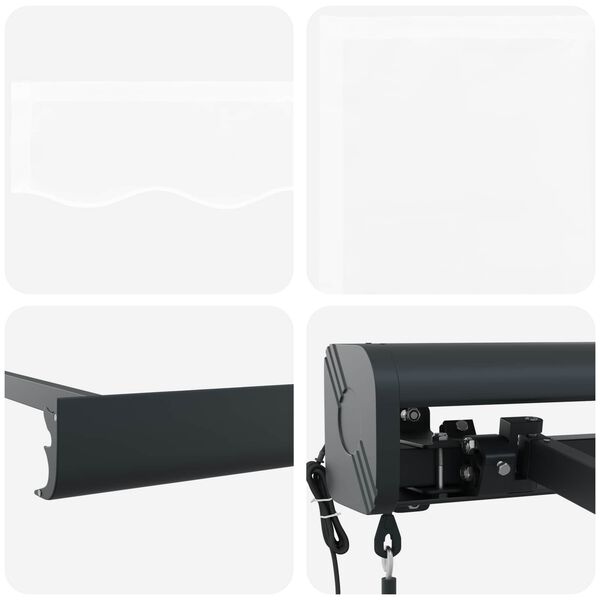 vidaXL Mark&yacute;za B&iacute;l&aacute; 400 x 300 x 165 cm Polyester a hlin&iacute;k