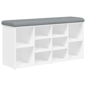 vidaXL Botn&iacute;k b&iacute;l&yacute; 102 x 32 x 50 cm, dřevo