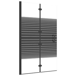vidaXL Skl&aacute;dac&iacute; sprchov&yacute; kout ESG 80 x 140 cm čern&yacute;