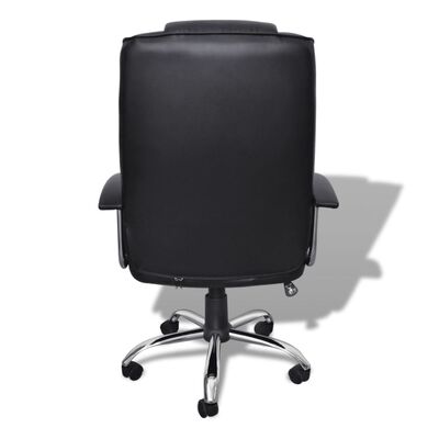 vidaXL Luxusní kancelářská židle kvalitní design černá 65x66x107–117cm