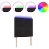 vidaXL LED hlavov&aacute; deska s LED p&aacute;sov&yacute;mi světly Čern&aacute; 90 cm Polyester