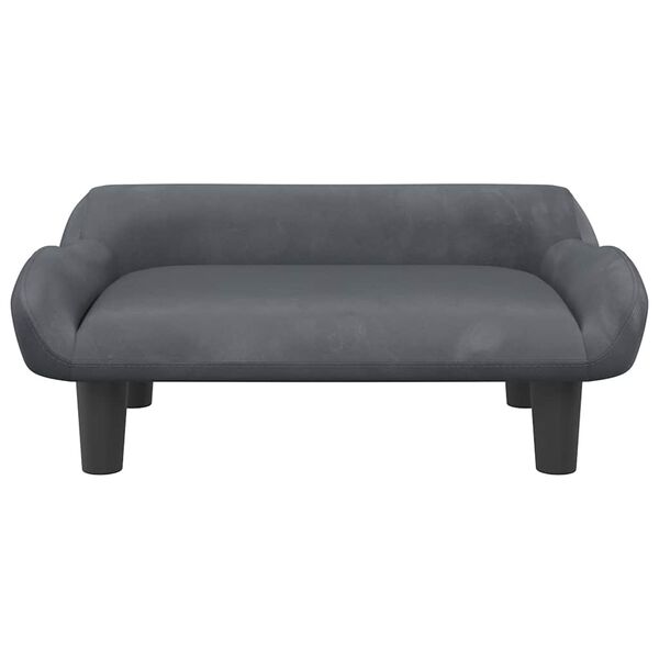 vidaXL Pel&iacute;&scaron;ek pro psy tmavě &scaron;ed&yacute; 70 x 40 x 24 cm samet