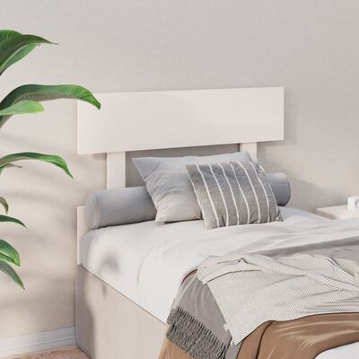 vidaXL Čelo postele bílé 103,5 x 3 x 81 cm masivní borovice