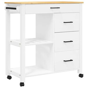 vidaXL Kuchyňsk&yacute; voz&iacute;k MONZA 84 x 40 x 88,5 cm masivn&iacute; borov&eacute; dřevo