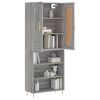 vidaXL Skř&iacute;ň highboard &scaron;ed&aacute; sonoma 69,5 x 34 x 180 cm kompozitn&iacute; dřevo