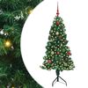 vidaXL Rohov&yacute; uměl&yacute; v&aacute;nočn&iacute; stromeček Zelen&aacute; 150 cm PVC a kov