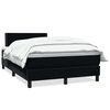 vidaXL Box spring postel s matrac&iacute; čern&aacute; 120x210 cm samet