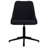 vidaXL Otočn&eacute; j&iacute;deln&iacute; židle 6 ks čern&eacute; textil