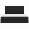 vidaXL Postel s &uacute;ložn&yacute;m prostorem a matrac&iacute; Čern&aacute; 160 x 200 cm samet
