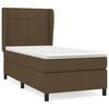 vidaXL Box spring postel s matrac&iacute; tmavě hněd&aacute; 80x200 cm textil
