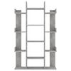 vidaXL Knihovna betonově šedá 86 x 25,5 x 140 cm kompozitní dřevo