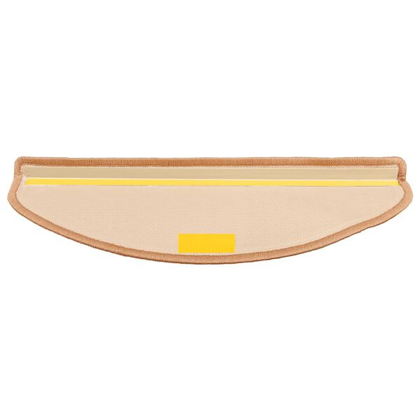 vidaXL N&aacute;&scaron;lapy na schody samolepic&iacute; 10 ks 65x21x4 cm b&eacute;žov&eacute;