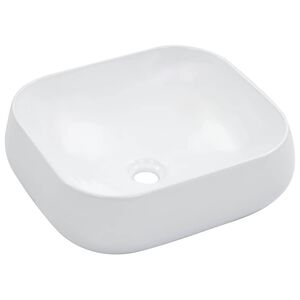 vidaXL Umyvadlo 44,5 x 39,5 x 14,5 cm keramick&eacute; b&iacute;l&eacute;