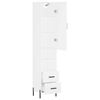 vidaXL Skříň highboard bílá 34,5 x 34 x 180 cm kompozitní dřevo