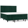 vidaXL Box spring postel s matrac&iacute; tmavě zelen&aacute; 160x200 cm samet