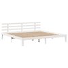vidaXL R&aacute;m postele s čelem bez matrace b&iacute;l&yacute; 180x200 cm
