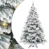 vidaXL Uměl&yacute; v&aacute;nočn&iacute; stromeček s 300 LED diodami B&iacute;l&aacute; 240 cm PE a PVC