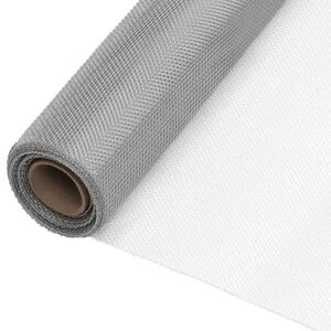 vidaXL S&iacute;ť proti hmyzu nerezov&aacute; ocel 60 x 1000 cm stř&iacute;brn&aacute;
