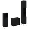 vidaXL Sada koupelnov&eacute;ho n&aacute;bytku 3 pcs Čern&yacute; dub 30 x 30 x 190 cm