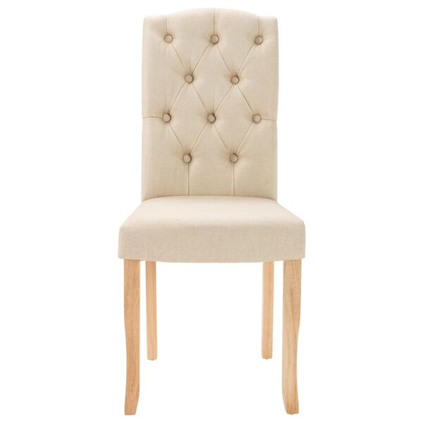 vidaXL J&iacute;deln&iacute; židle 6 ks kr&eacute;mov&eacute; textil