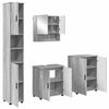 vidaXL Sada koupelnov&eacute;ho n&aacute;bytku N&aacute;stěnn&yacute; se dveřmi 4 pcs &Scaron;ed&aacute; Sonoma