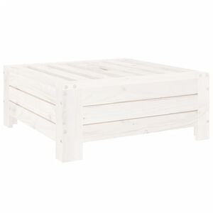 vidaXL Kryt na stojan slunečníku bílý masivní borové dřevo