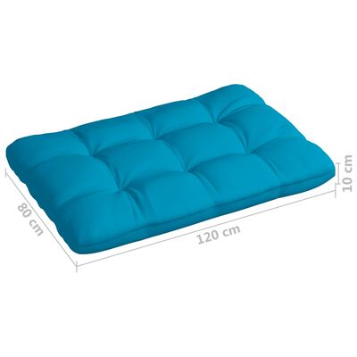 vidaXL Podušky na pohovku z palet 7 ks modré