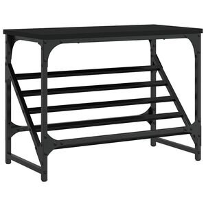 vidaXL Botn&iacute;k čern&yacute; 60 x 30 x 45 cm kompozitn&iacute; dřevo